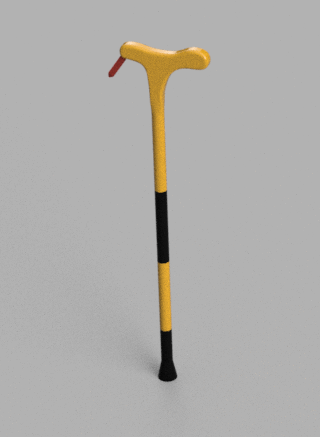 낙상 예방 보조 핸들 조립식 지팡이